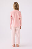 Rolypoly Kız Çocuk Uzun Kol Pijama Takım RP3479 Pembe