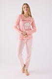 Rolypoly Kadın Uzun Kol Pijama Takım RP3479 Pembe