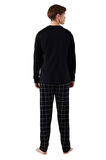 Arnetta Erkek Siyah Pijama Takım 3170-S 