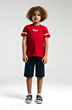 U.S. Polo Assn. Erkek Çocuk Kırmızı Bermuda Takım
