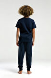 U.S. Polo Assn. Erkek Çocuk Lacivert Kısa Kol Pijama Takım