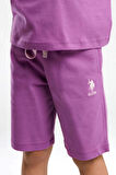 KIZ ÇOCUK BERMUDA TAKIM  - VİYOLET