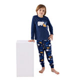 RolyPoly RP3420-2 Erkek Çocuk Kışlık İkili Pijama Takım