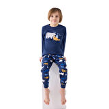 RolyPoly RP3420-2 Erkek Çocuk Kışlık İkili Pijama Takım
