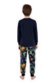 Rolypoly Erkek Çocuk Lacivert Pijama Takımı 3660-2 
