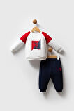 U.S. Polo Assn. Erkek Bebek 2'li Takım Beyaz-Kırmızı