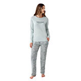 Arnetta AR3405-S Kadın İkili Kışlık Pijama Takım