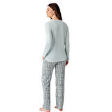 Arnetta AR3405-S Kadın İkili Kışlık Pijama Takım