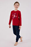 U.S. Polo Assn. Erkek Çocuk Uzun Kol Pijama Takım Kırmızı