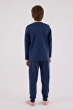 U.S. Polo Assn. Erkek Çocuk Uzun Kol Pijama Takım Koyu İndigo