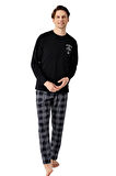 Arnetta Erkek Siyah Pijama Takımı 3501-S 