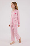 U.S. Polo Assn US2326-G Kız Gömlek Pijama Takımı