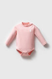 U.S. Polo Assn. Kız Bebek 3'Lü Body Set Açık Pembe