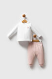 U.S. Polo Assn Kız Bebek 3'lü Takım Pudra