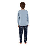 RolyPoly RP3683-G Erkek Garson Boy Çocuk Kışlık İkili Pijama Takım