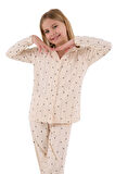 Arnetta Kız Çocuk Krem Uzun Kollu Pijama Takımı 3435-G 