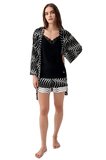Pierre Cardin Kadın Siyah 3'lü Pijama Takımı 9169-S 