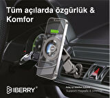 İBERRY MAGLOCK ARM 5 KLİPSLİ MAGSAFE ARAÇ İÇİ TELEFON TUTUCU