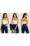 body ip askılı straplez örme ring kumaş viskon badi 2 li paket siyah/beyaz renk