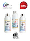 3 Kg Hobi Epoxy/ Ultra Şeffaf Ve Parlak Epoksi Reçine Ince Döküm