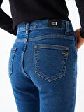 Lynda X Cropped Flare Yüksek Bel Jean Pantolon