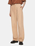 Basıc Gabardin Relaxed Bej Pantolon