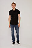 Basıc Slım Fit Kısa Kollu Siyah t-shirt