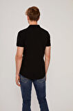 Basıc Slım Fit Kısa Kollu Siyah t-shirt