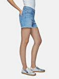 Carola Yüksek Bel Jean Şort
