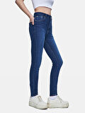 Marcella X Dar Paça Yüksek Bel Jean Pantolon