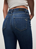 Ronna X Dar Paça Yüksek Bel Jean Pantolon