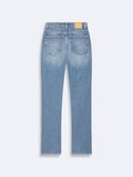 Ronna B Dar Paça Yüksek Bel Mid Indigo Jean Pantolon