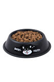 RENKli Metal Mama Kabı, Kedi Köpek Mama Su Kabı 16 cm