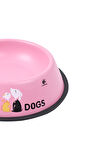 RENKli Metal Mama Kabı, Kedi Köpek Mama Su Kabı 16 cm
