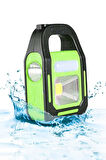 HB-9707A-1 3 Kademeli USB Çıkışlı Şarjlı Solar Lamba