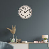 Klik Simplex Gümüş Minimalist Duvar Saati