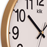 Klik Venüs Gold Minimalist Duvar Saati