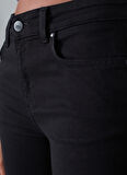 Denim Trip Normal Bel Dar Paça Skinny Fit Siyah Kadın Denim Pantolon DT10087ANISA Skinny Fit Normal Bel