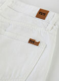 Denim Trip Yüksek Bel Dar Paça Mom Fit Beyaz Kadın Denim Pantolon DT10266 KELLY Mom Fit Yüksek Bel Da