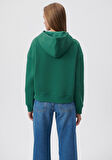 Mavi Logo Baskılı Yeşil Kapüşonlu Sweatshirt 168334-71874