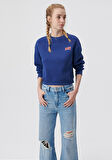 Mavi Logo Baskılı Mavi Sweatshirt 1611601-70722