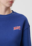 Mavi Logo Baskılı Mavi Sweatshirt 1611601-70722