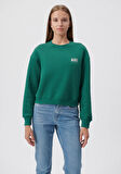 Mavi Logo Baskılı Yeşil Sweatshirt 1611601-71874