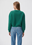 Mavi Logo Baskılı Yeşil Sweatshirt 1611601-71874