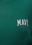 Mavi Logo Baskılı Yeşil Sweatshirt 1611601-71874