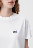 Mavi Logo Baskılı Beyaz Tişört 1611900-620
