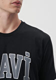 Mavi Logo Baskılı Siyah Tişört 0611711-900
