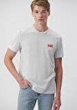 Mavi Logo Baskılı Gri Tişört 0611714-82498