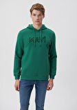 Mavi Logo Baskılı Kapüşonlu Yeşil Sweatshirt 0610941-71874