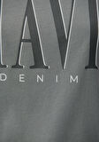 Mavi Logo Baskılı Gri Tişört 1611990-70122